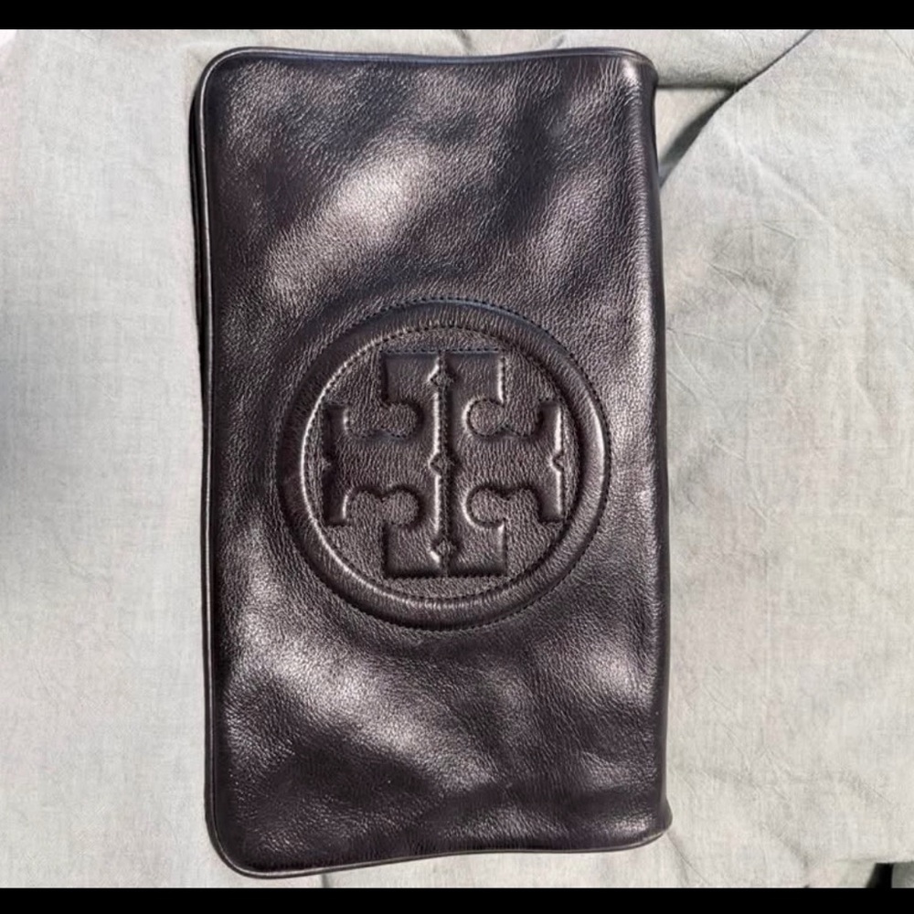 Tory Burch Dark Leather Pouch